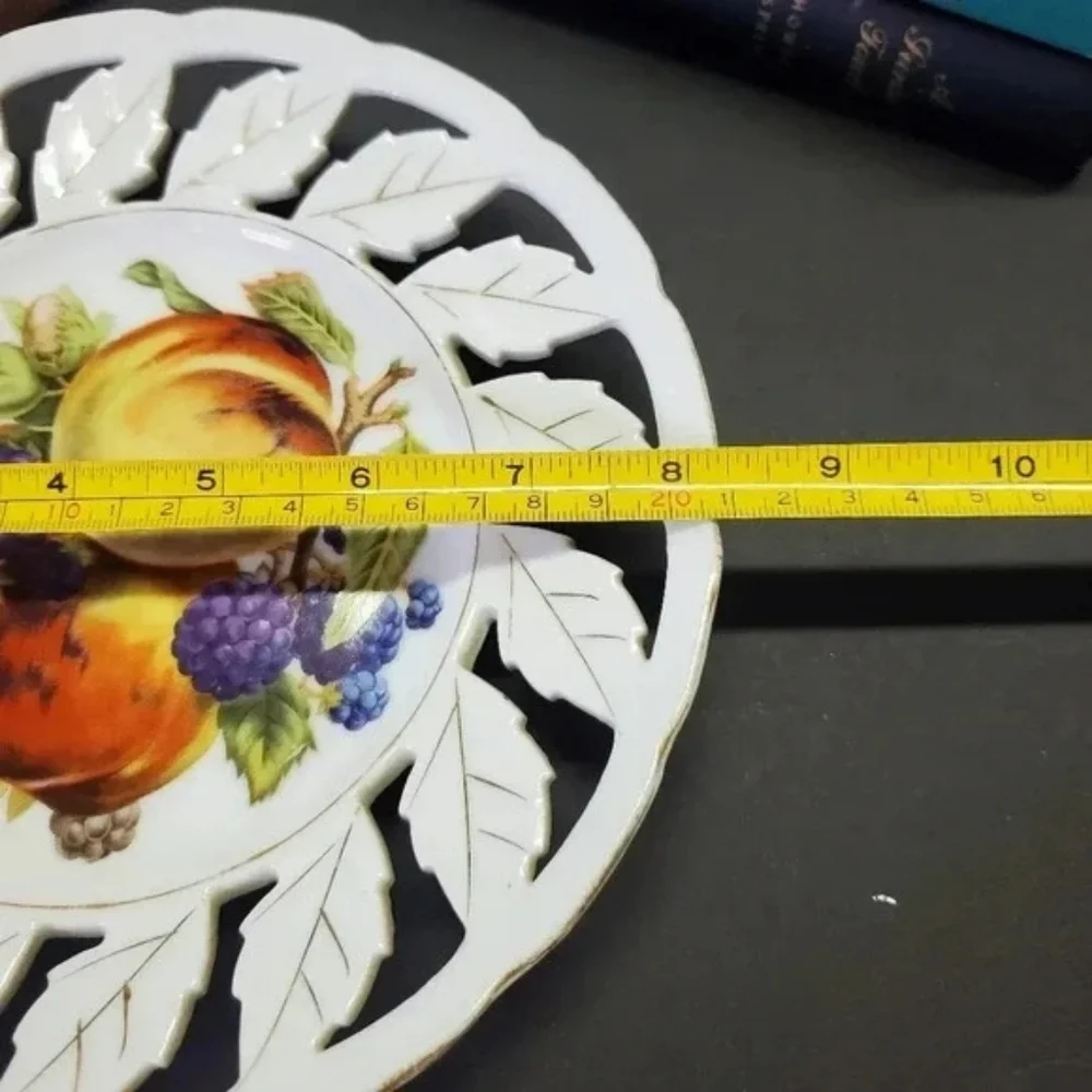 Vintage Plate w/ Fruit Design